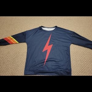 Preppy Lightning Bolt Crewneck